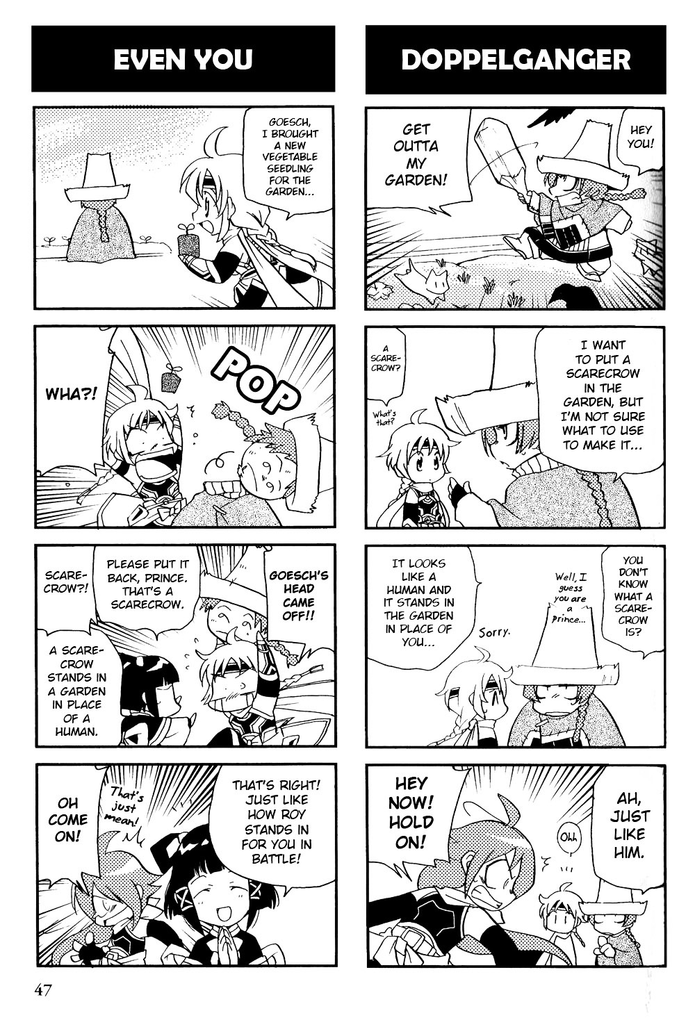 Gensou Suikoden V: 4-Koma Manga - Vol.1 Chapter 6 : Fruit Basket [Subamemaru Watarizora]