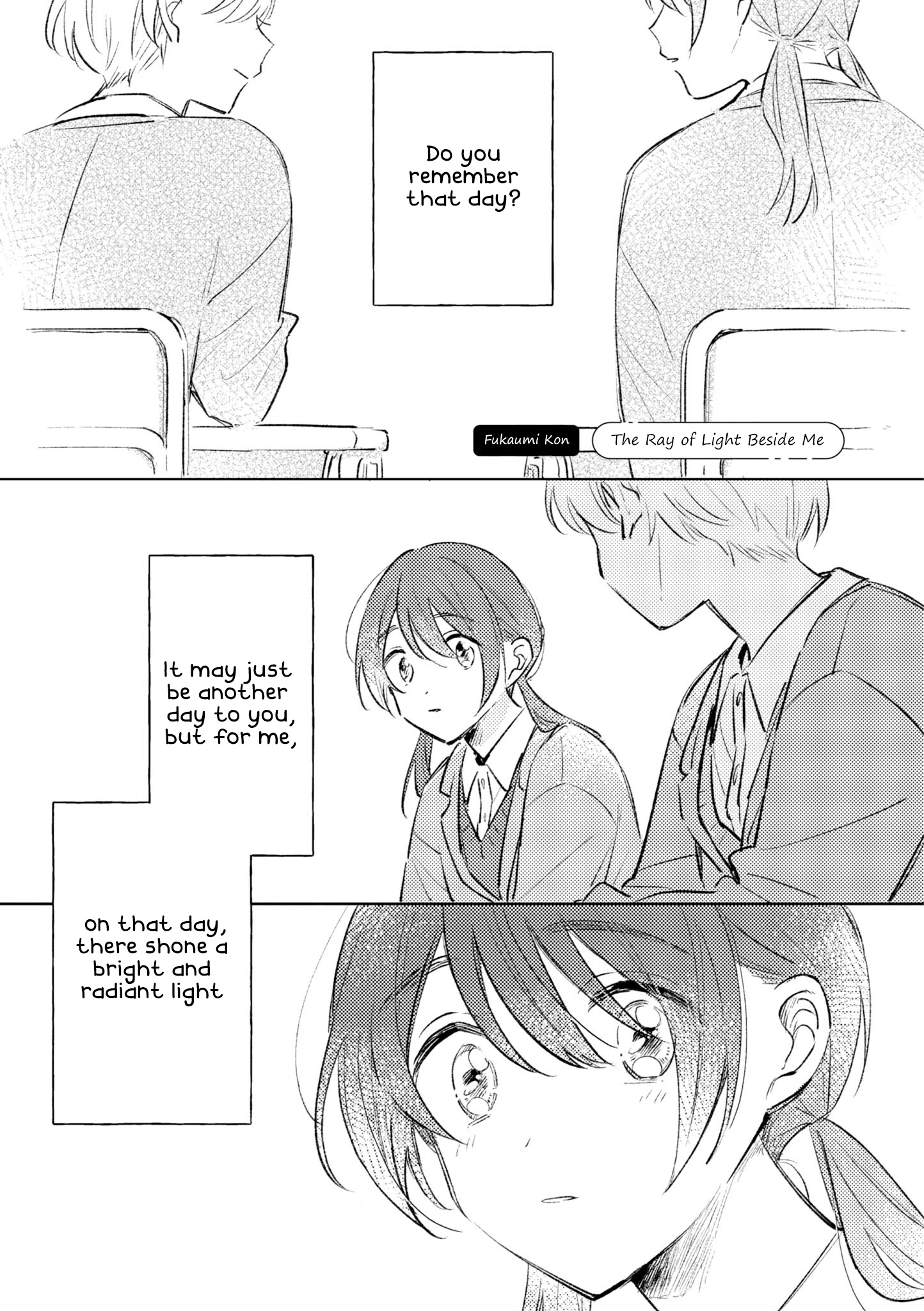 Tonari No Seki Ga Suki Na Hito Datta Gakusei Yuri Anthology - Chapter 3: The Ray Of Light Beside Me