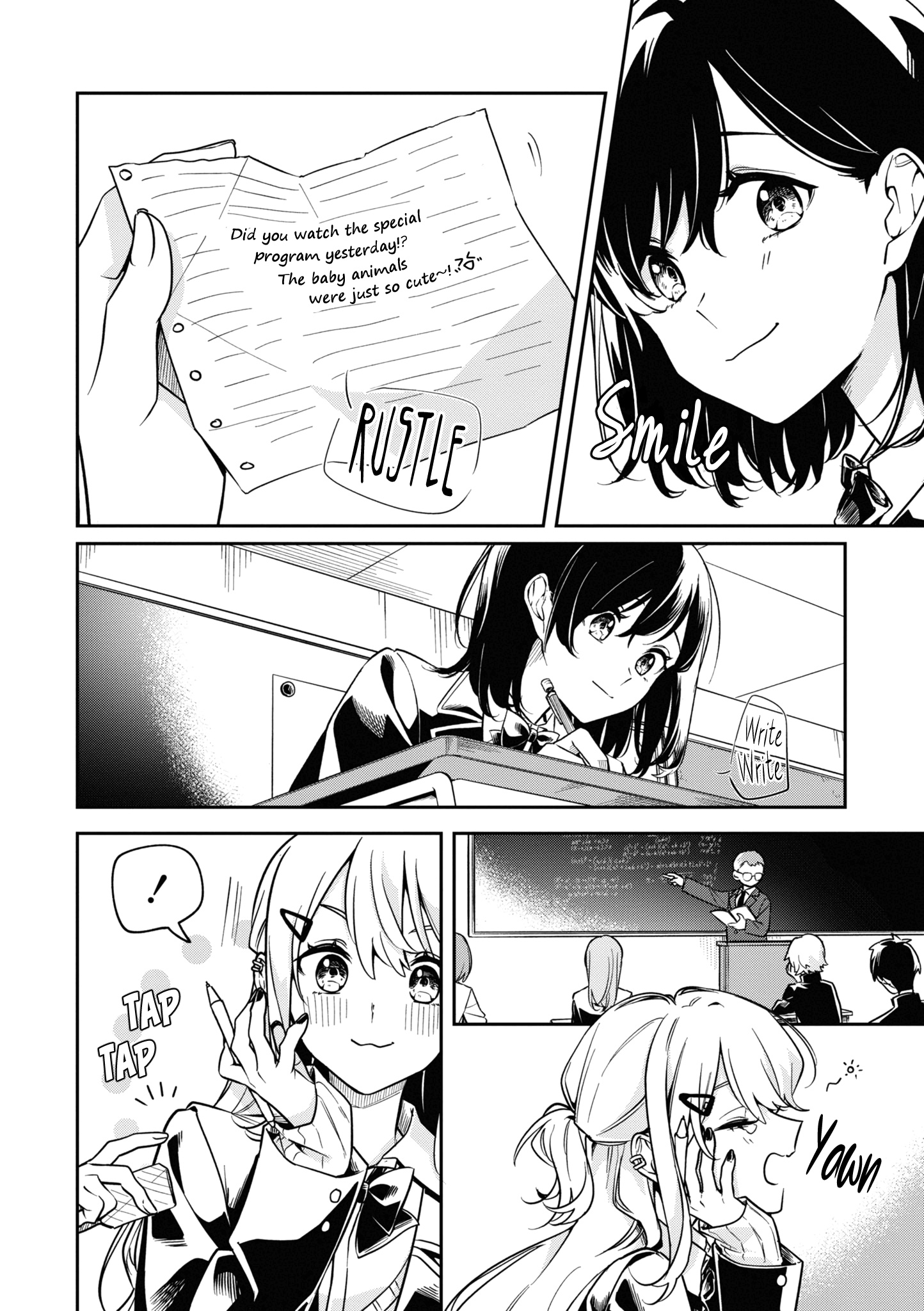 Tonari No Seki Ga Suki Na Hito Datta Gakusei Yuri Anthology - Chapter 2: A One-Word Love Letter (Kashikaze)