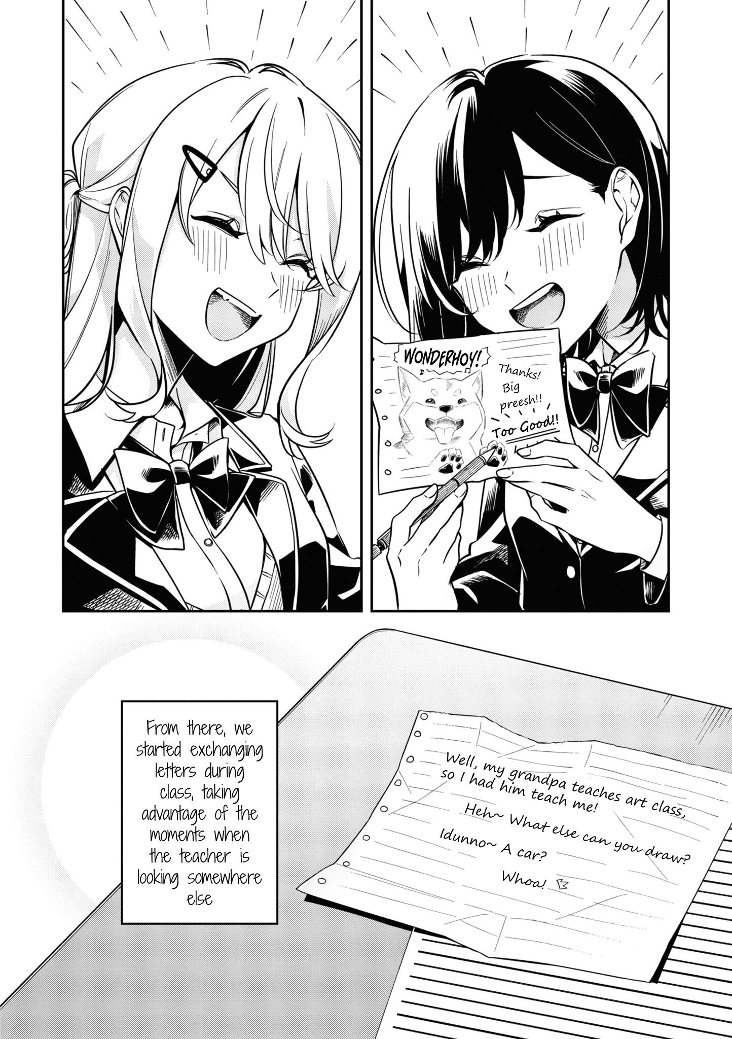 Tonari No Seki Ga Suki Na Hito Datta Gakusei Yuri Anthology - Chapter 2: A One-Word Love Letter (Kashikaze)