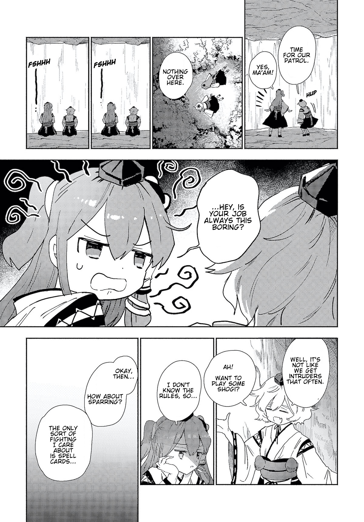 Touhou -  Sanae-San Is On The Run! - Chapter 1.2: Sanae-San's First Job