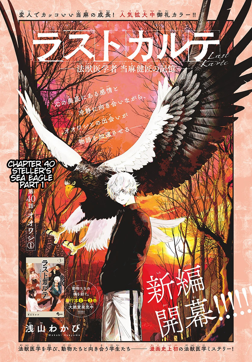 Last Karte - Houjuuigakusha Touma Kenshou No Kioku - Vol.5 Chapter 40: Steller's Sea Eagle Part 1