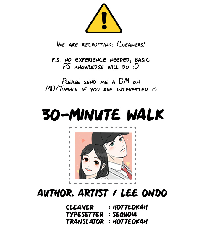 30 Minute Walk - Chapter 26: We Won't Know If We Don't Say It