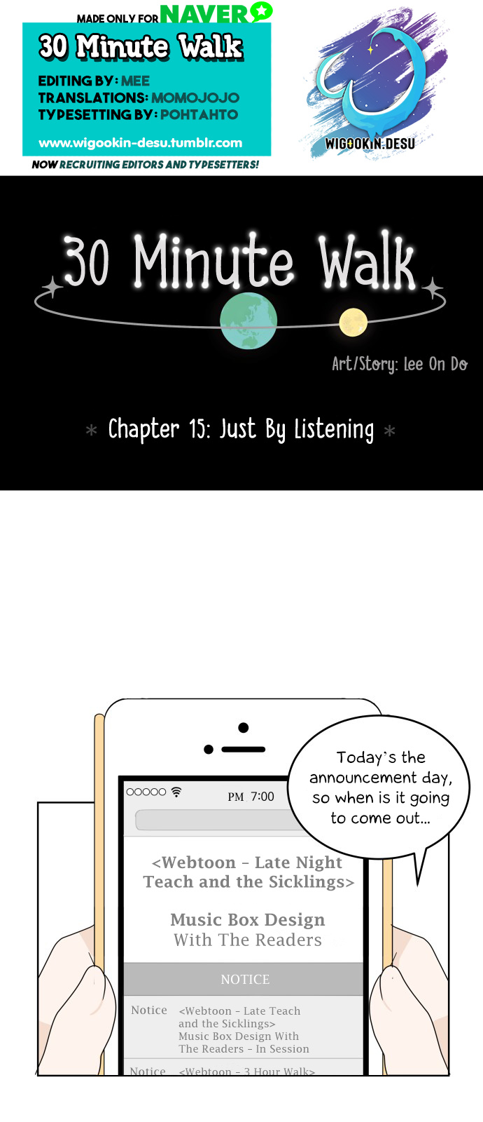 30 Minute Walk - Chapter 15: Just By Listening