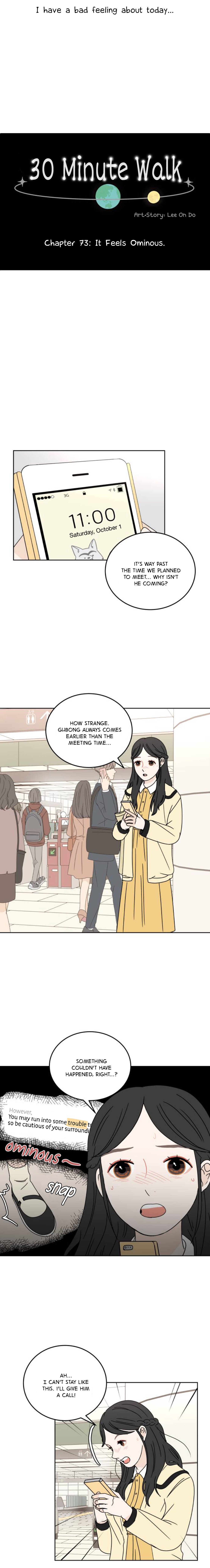 30 Minute Walk - Chapter 73: It Feels Ominous.