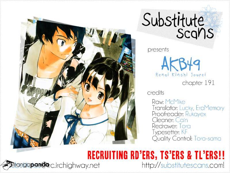 Akb49 - Renai Kinshi Jourei - Chapter 191 : Skirt, Hirari