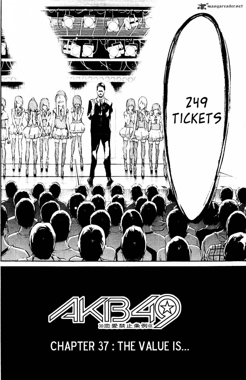 Akb49 - Renai Kinshi Jourei - Chapter 37 : The Values Is....