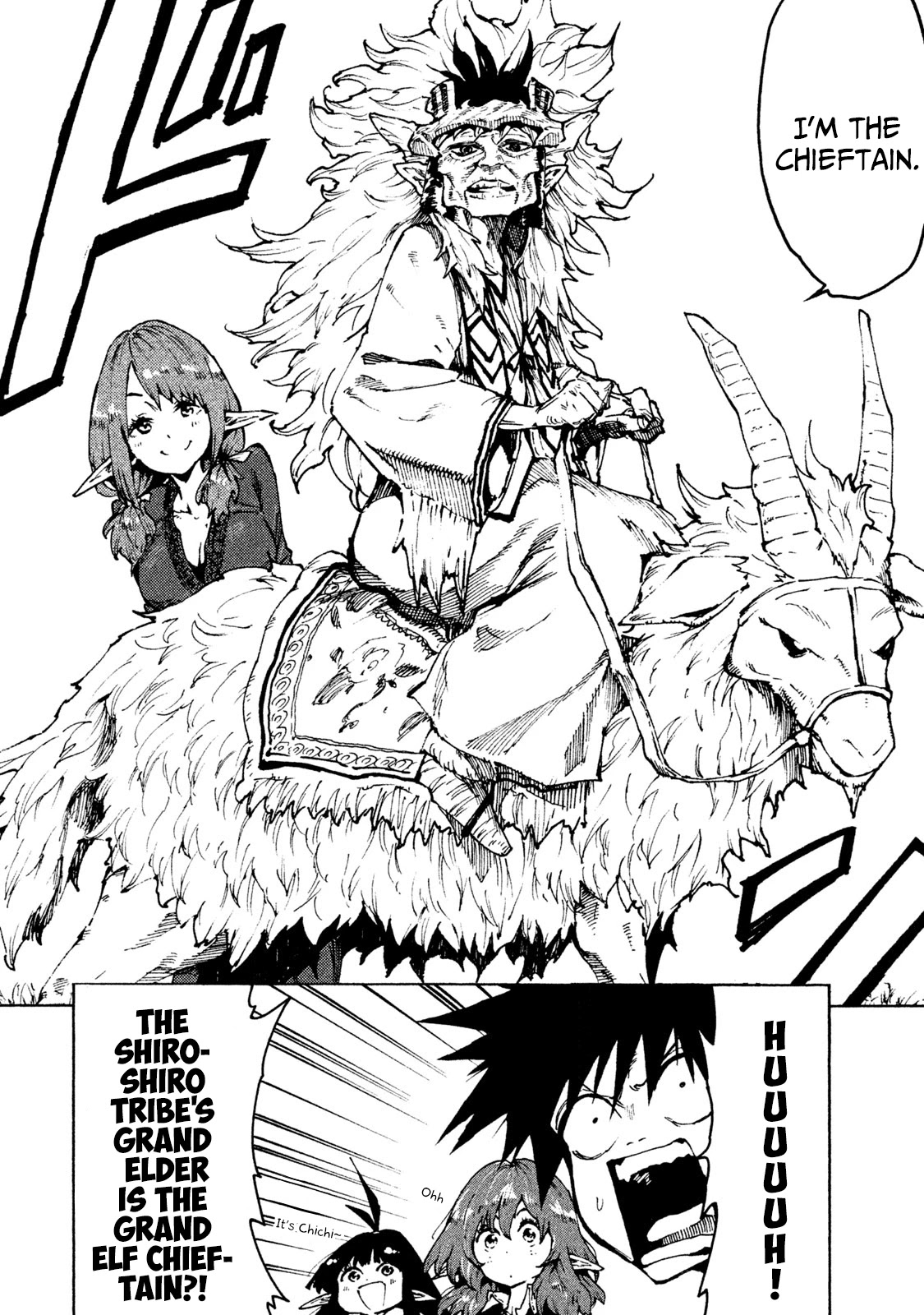 Mazumeshi Elf To Youbokugurashi - Chapter 24: Grand Elf Chieftain