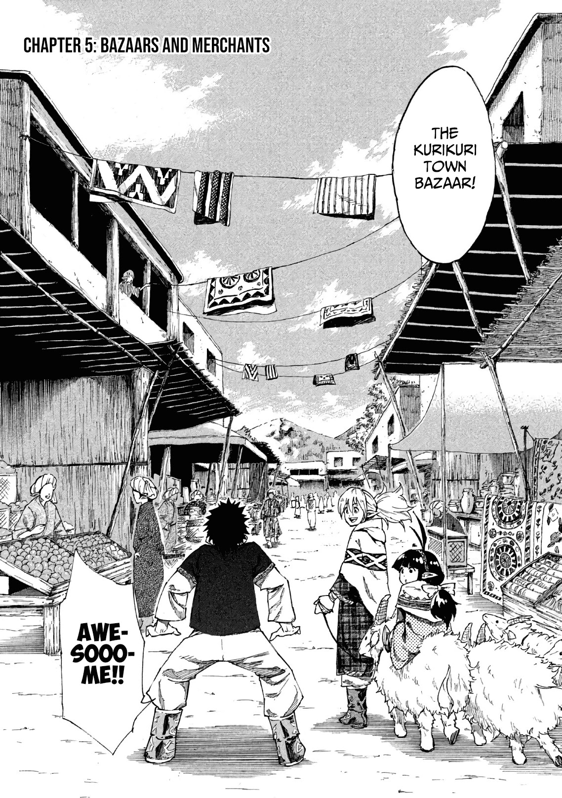 Mazumeshi Elf To Youbokugurashi - Chapter 5: Bazaars And Merchants