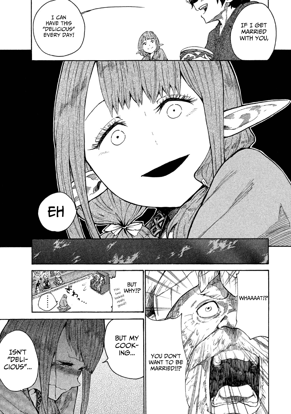 Mazumeshi Elf To Youbokugurashi - Chapter 3: The Worries Of A Wedded Girl