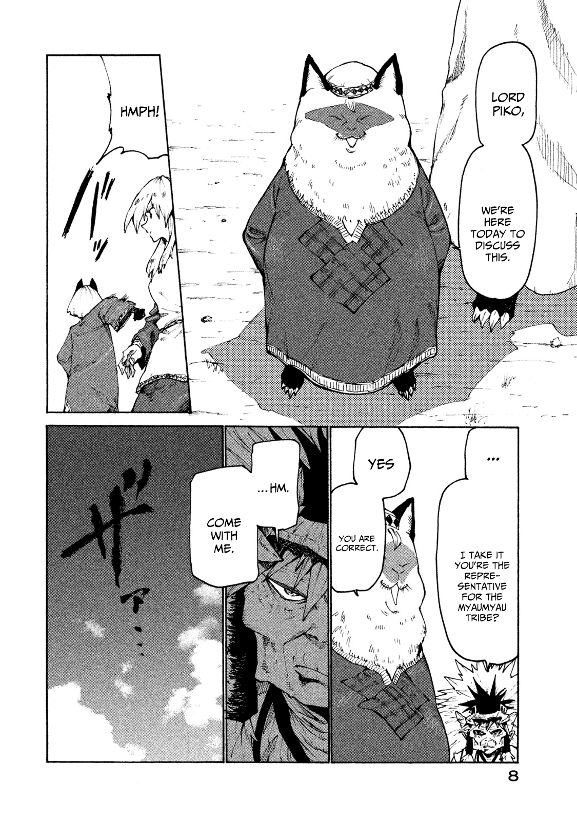 Mazumeshi Elf To Youbokugurashi - Chapter 25: Karakara Tribe And Myaumyau Tribe