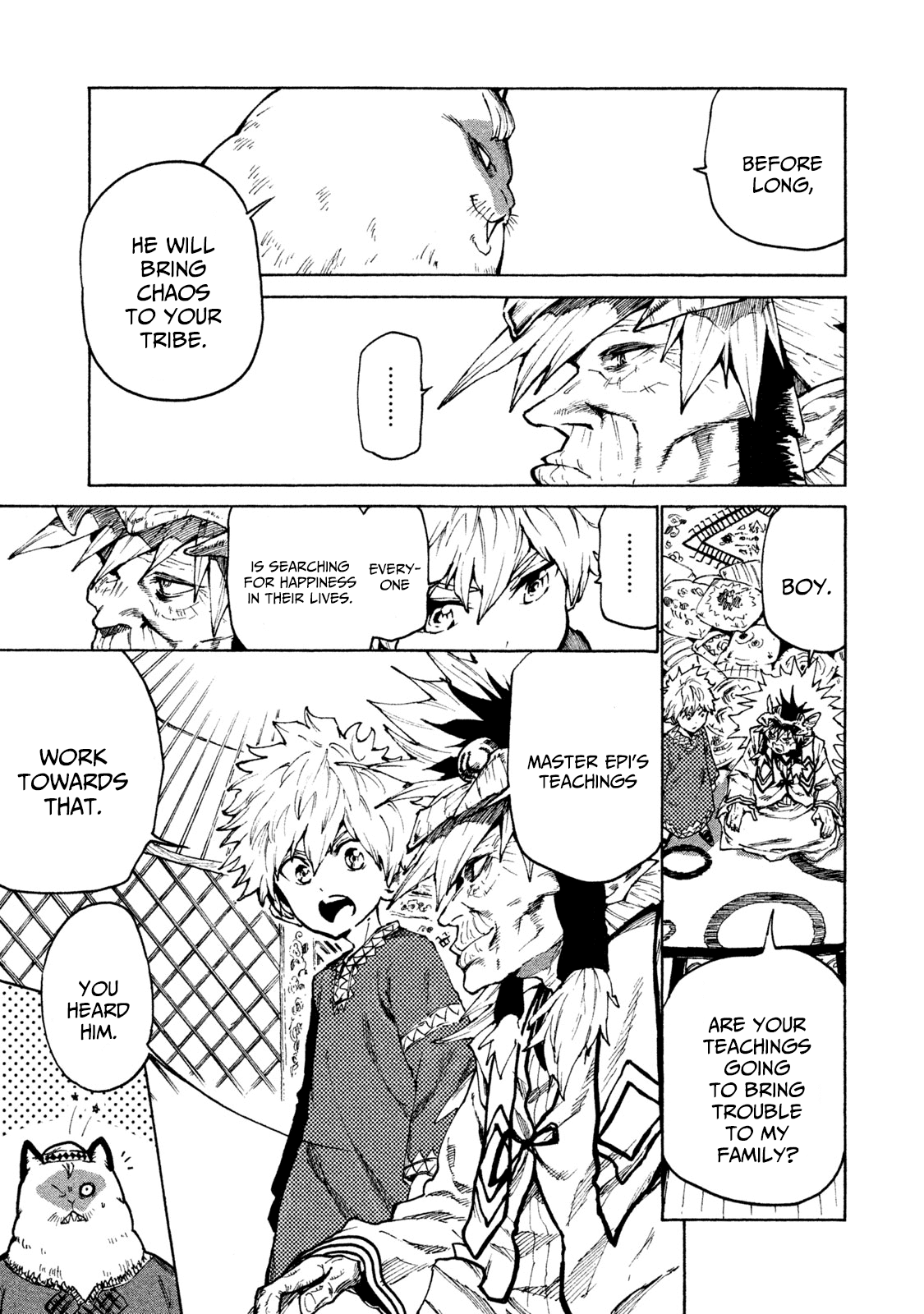 Mazumeshi Elf To Youbokugurashi - Chapter 25: Karakara Tribe And Myaumyau Tribe