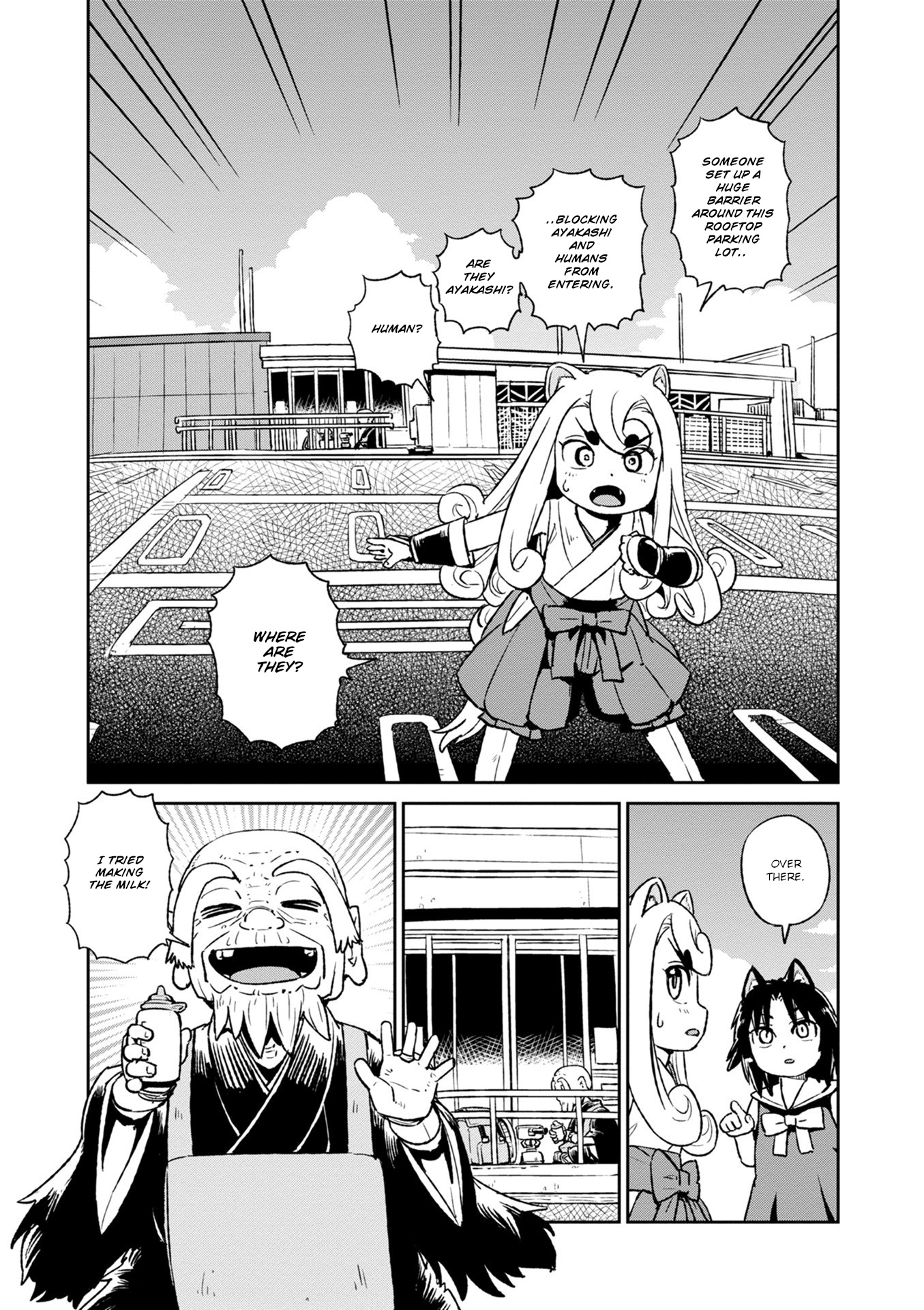 Neko Musume Michikusa Nikki - Chapter 117: Passing The Time With Human Figures At A Secluded Rooftop Parking Lot