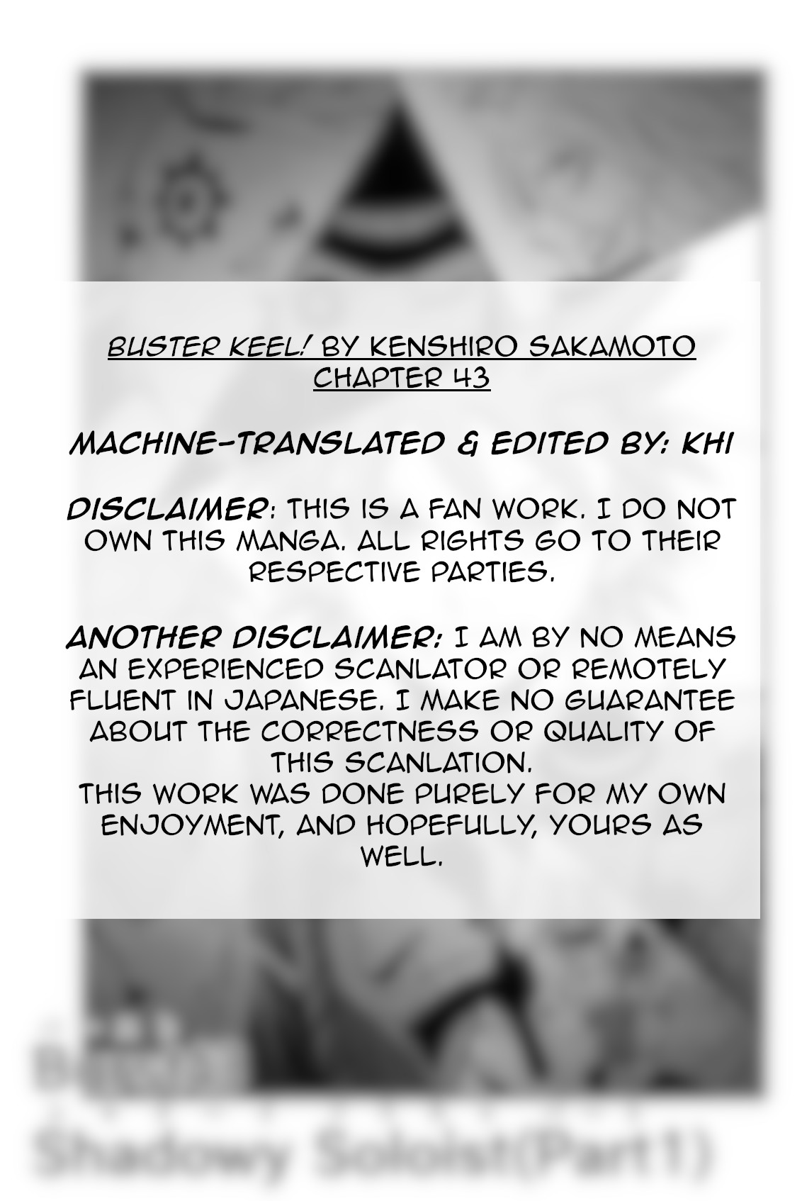 Buster Keel! - Chapter 43: Shadowy Soloist (Part 1)