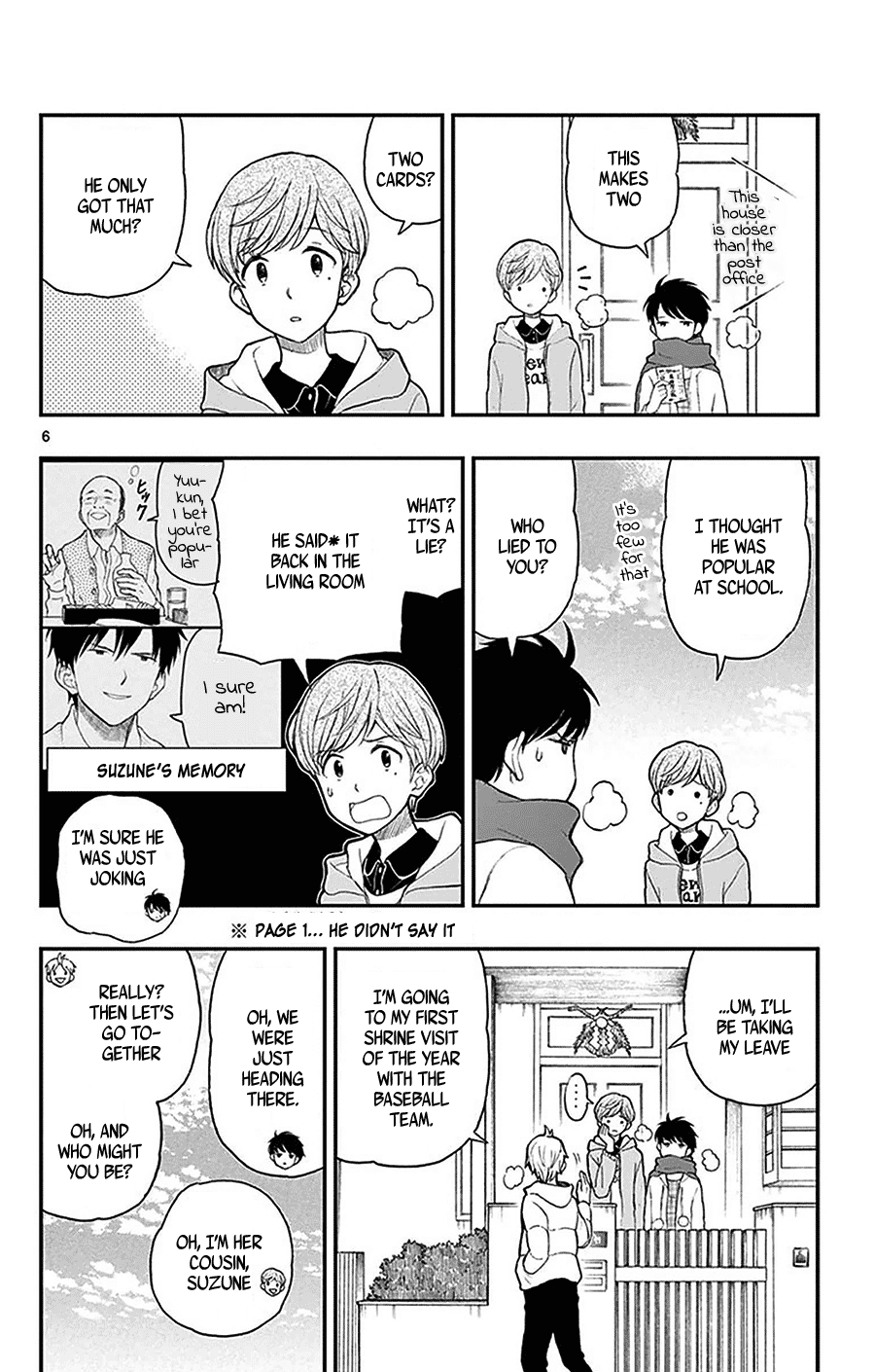 Yugami-Kun Ni Wa Tomodachi Ga Inai - Vol.9 Chapter 42: Yugami-Kun's New Year