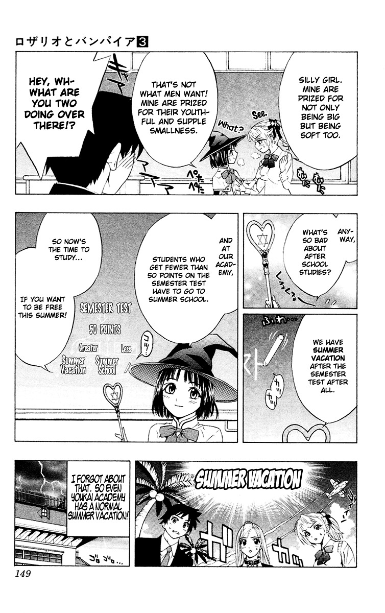 Rosario To Vampire - Vol.3 Chapter 12 : Teach Me How To Study!