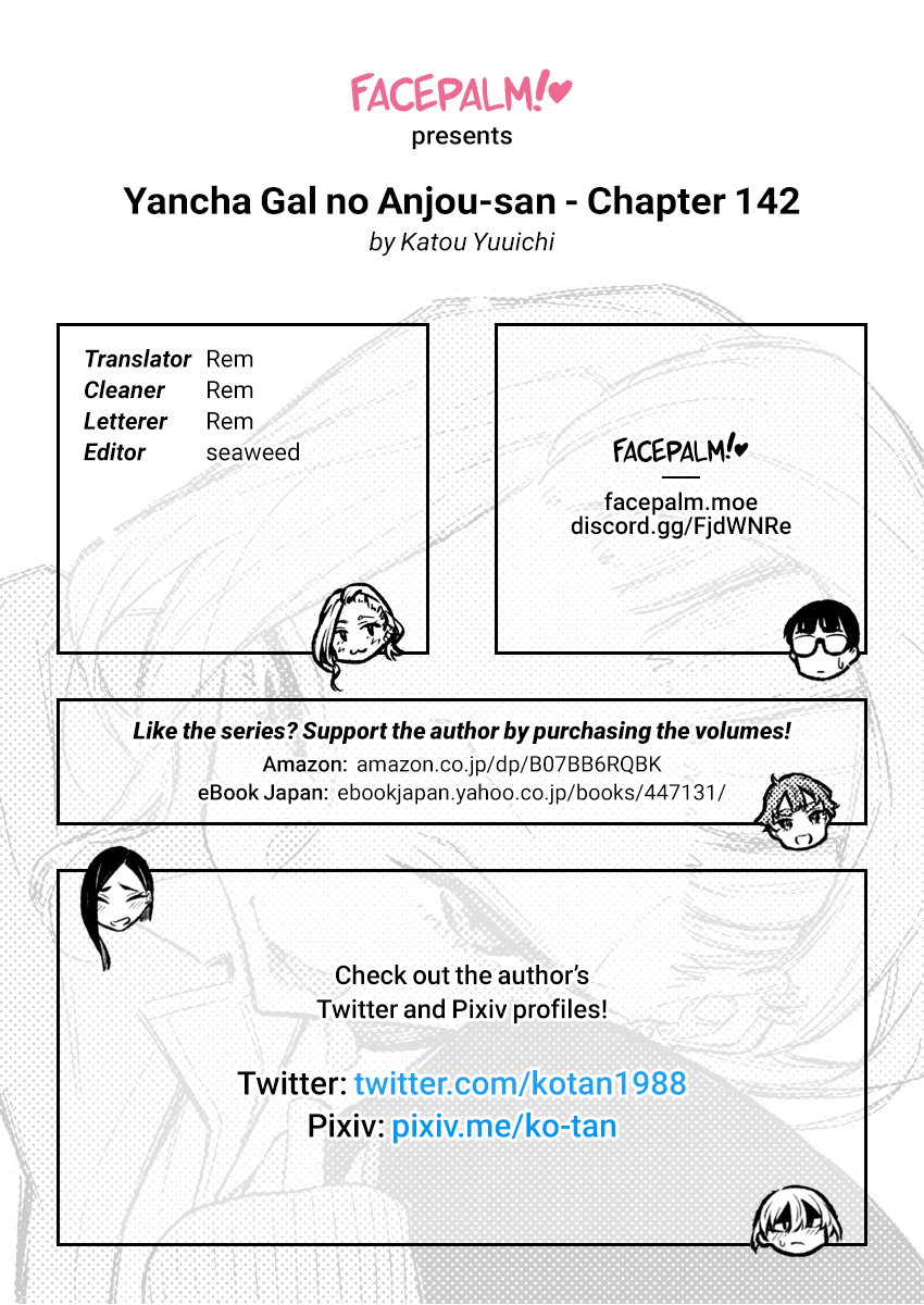 Yancha Gal No Anjou-San - Chapter 142: Inuyama-Kun Is Creepy, But...