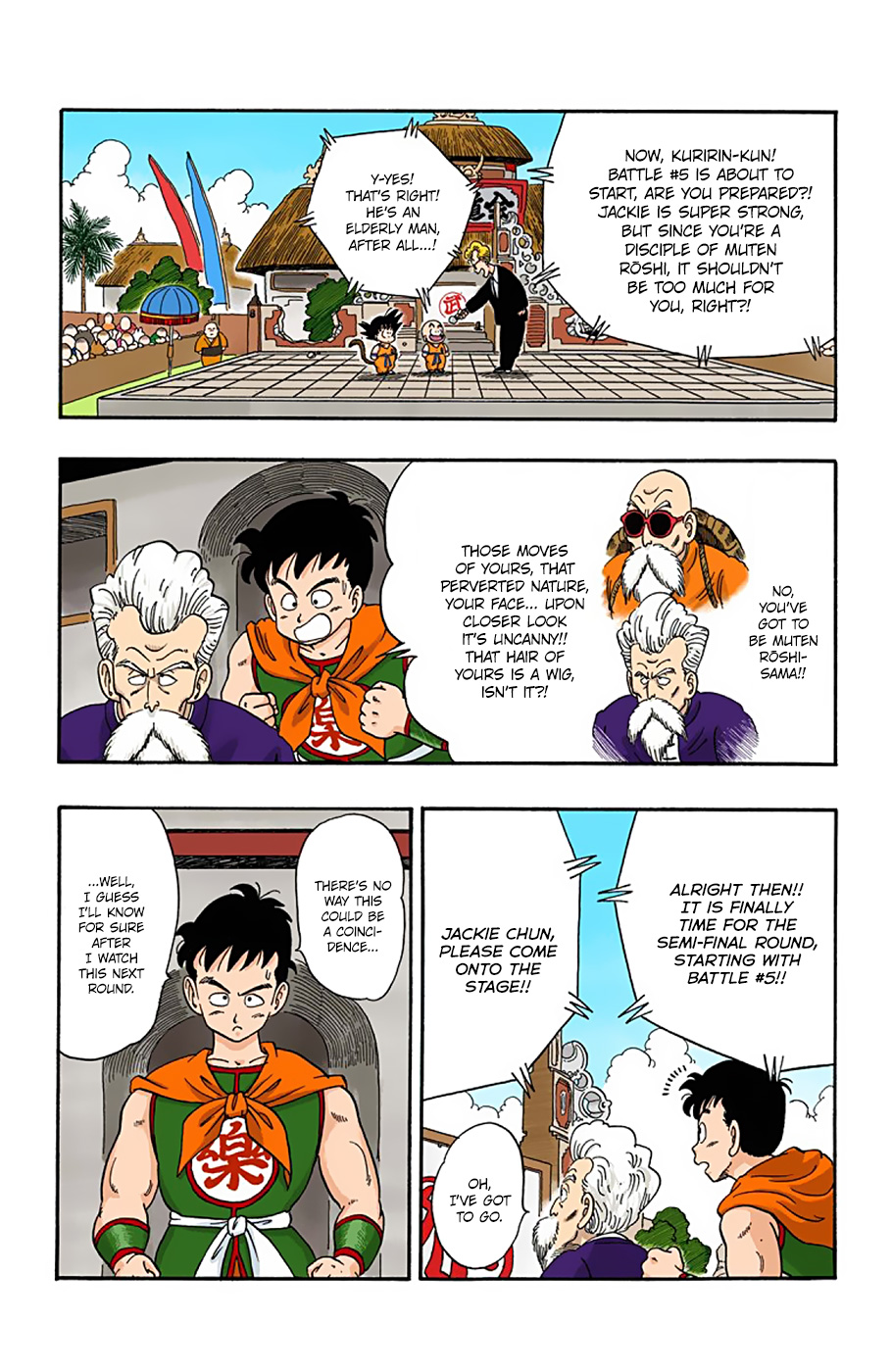 Dragon Ball - Full Color Edition - Vol.4 Chapter 41: Kuririn Vs. Jackie Chun