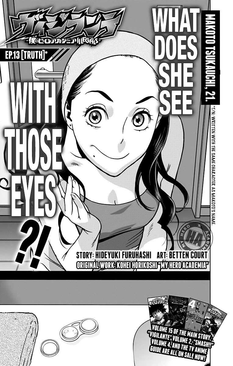 Vigilante: Boku No Hero Academia Illegals - Chapter 13 : Truth