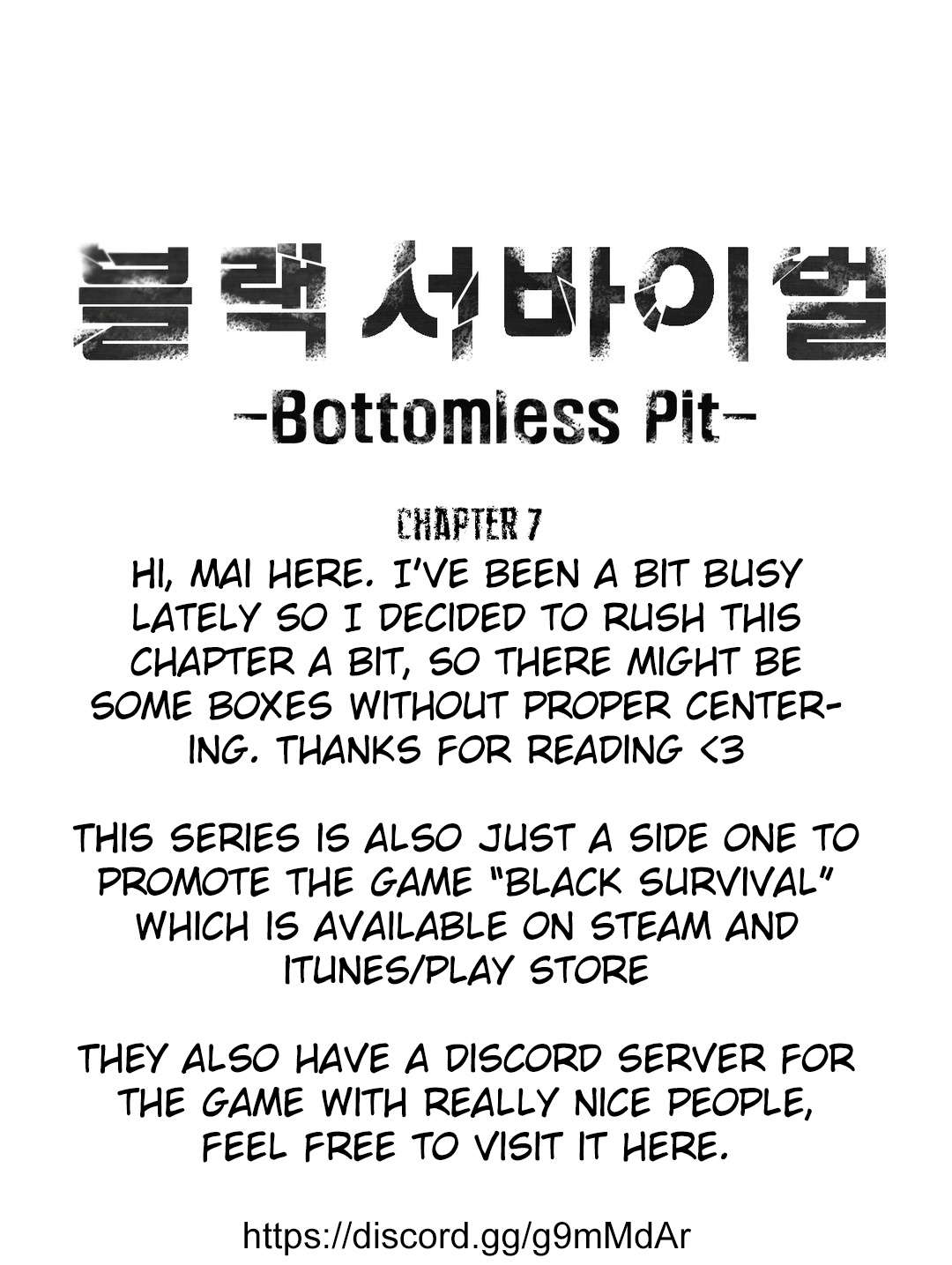 Black Survival - Bottomless Pit - Chapter 7