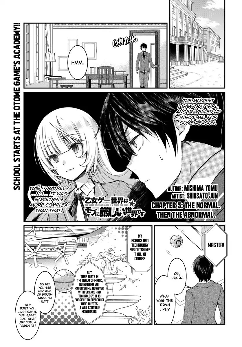 The World Of Otome Games Is Tough For Mobs - Chapter 5: The Normal. Then The Abnormal.