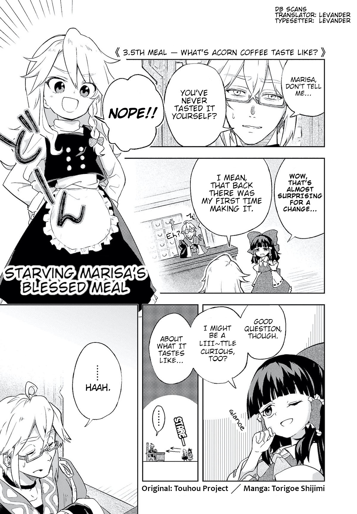 Touhou ~ Starving Marisa's Blessed Meal - Chapter 3.5: What S Acorn Coffee Taste Like?