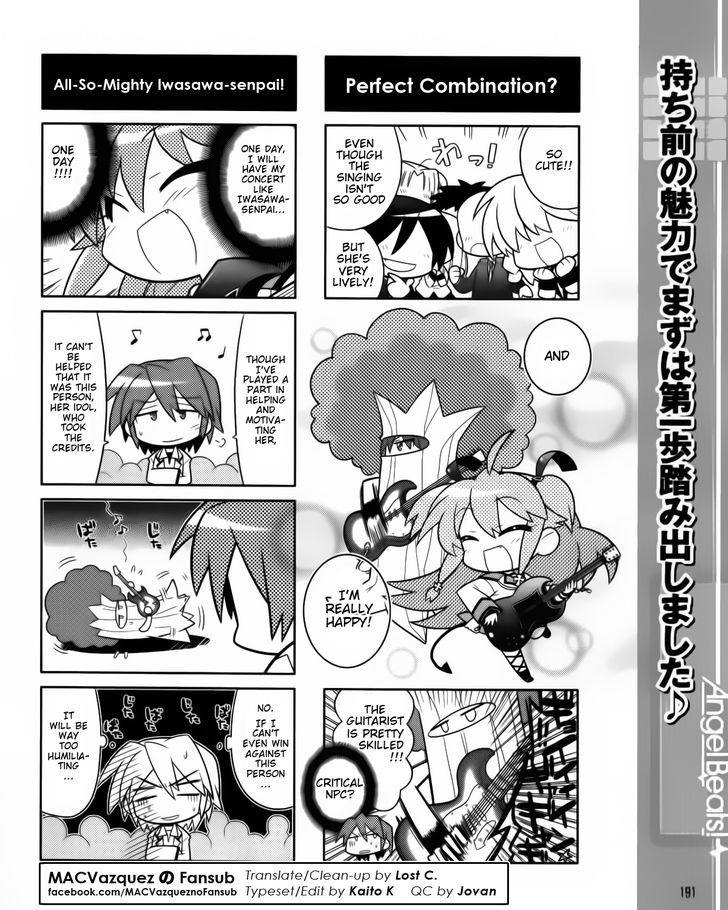 Angel Beats! The 4-Koma - Bokura No Sensen Koushinkyoku - Vol.1 Chapter 5 : Yui S First Performance