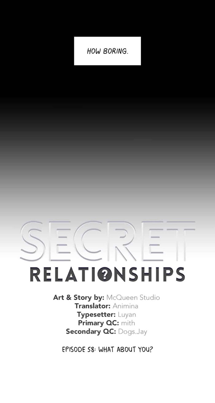 Secret Relationship - Chapter 58 : What About You