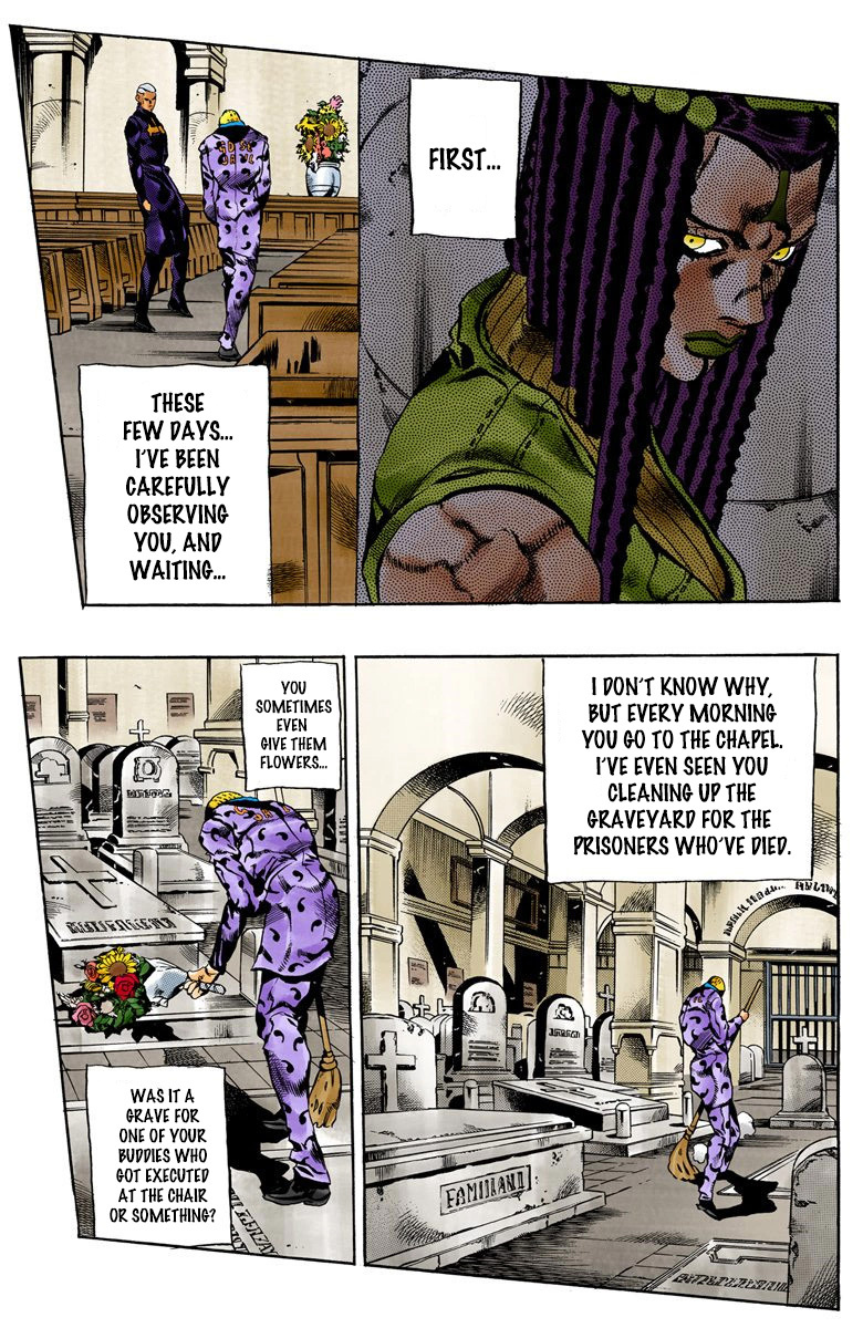 Jojo's Bizarre Adventure Part 6 - Stone Ocean - Vol.6 Chapter 52: The Kiss Of Love And Revenge Part 2