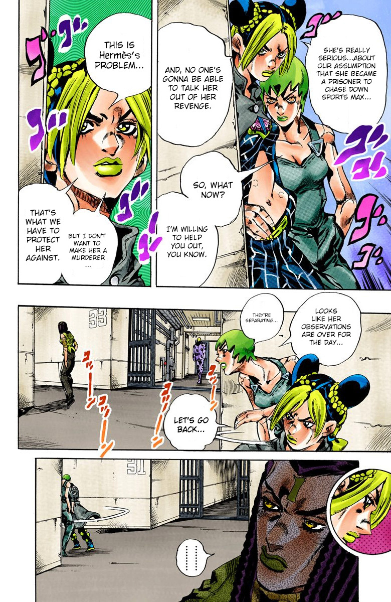 Jojo's Bizarre Adventure Part 6 - Stone Ocean - Vol.6 Chapter 52: The Kiss Of Love And Revenge Part 2