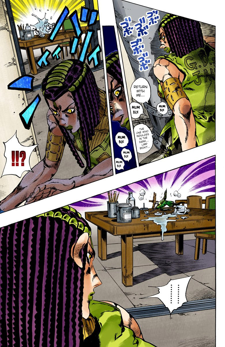 Jojo's Bizarre Adventure Part 6 - Stone Ocean - Vol.6 Chapter 52: The Kiss Of Love And Revenge Part 2