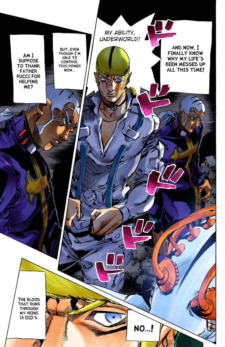 Jojo's Bizarre Adventure Part 6 - Stone Ocean - Vol.14 Chapter 122: Underworld Part 4