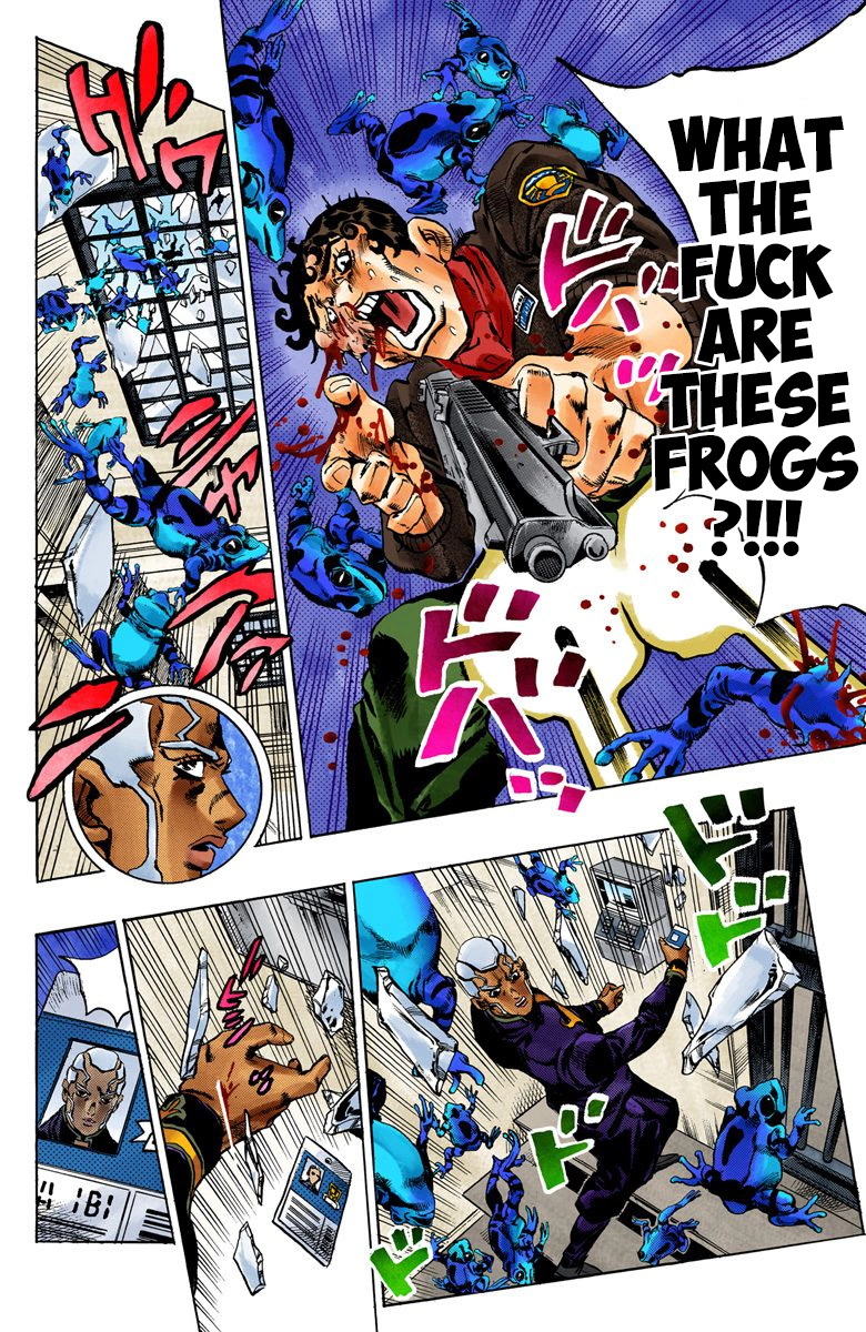 Jojo's Bizarre Adventure Part 6 - Stone Ocean - Vol.6 Chapter 48: Heavy Rainfall Warning Activated Part 1