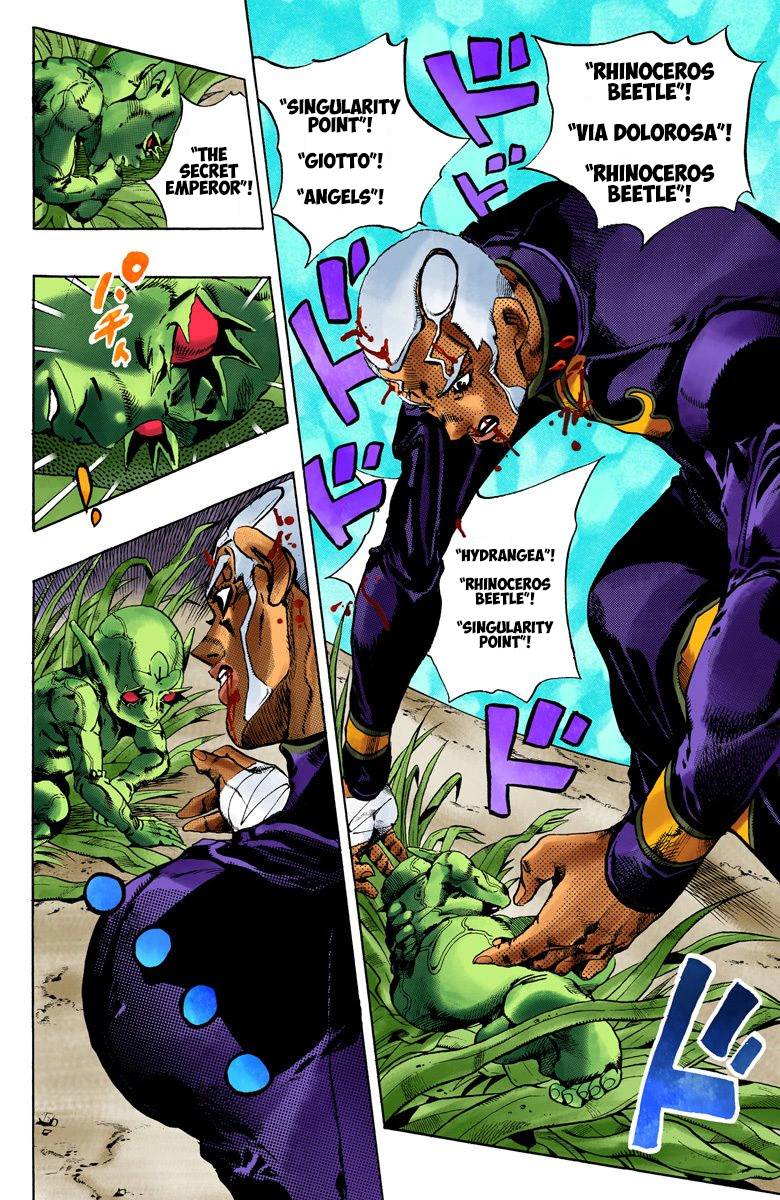 Jojo's Bizarre Adventure Part 6 - Stone Ocean - Vol.11 Chapter 95: The New Moon! The Priest, Reborn