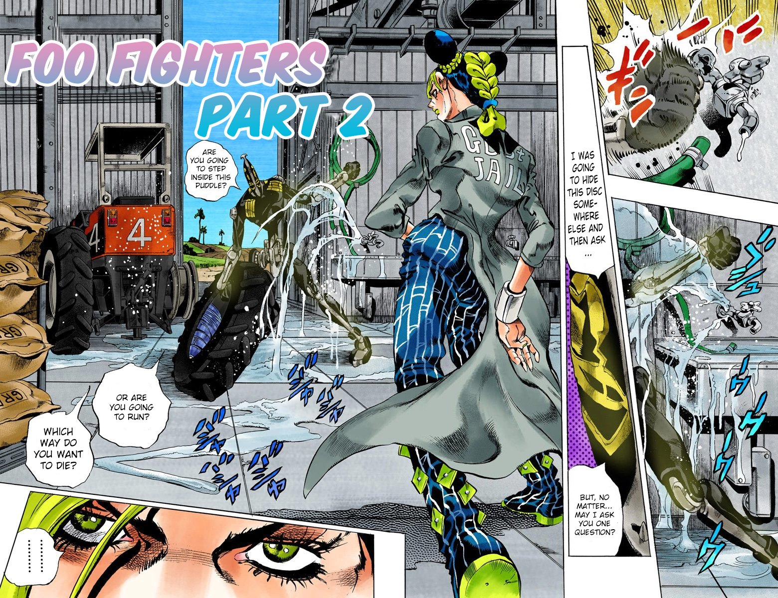 Jojo's Bizarre Adventure Part 6 - Stone Ocean - Vol.4 Chapter 32: Foo Fighters Part 2