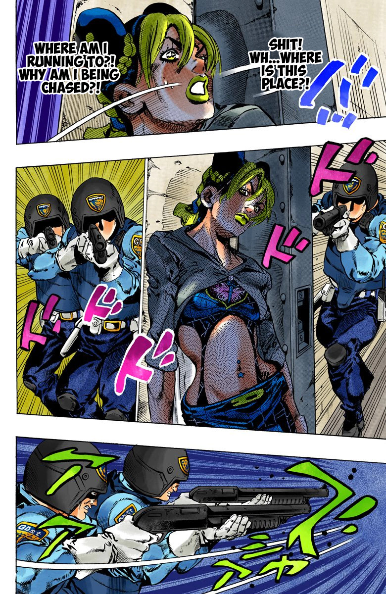 Jojo's Bizarre Adventure Part 6 - Stone Ocean - Vol.11 Chapter 99: Jail House Lock! Part 4