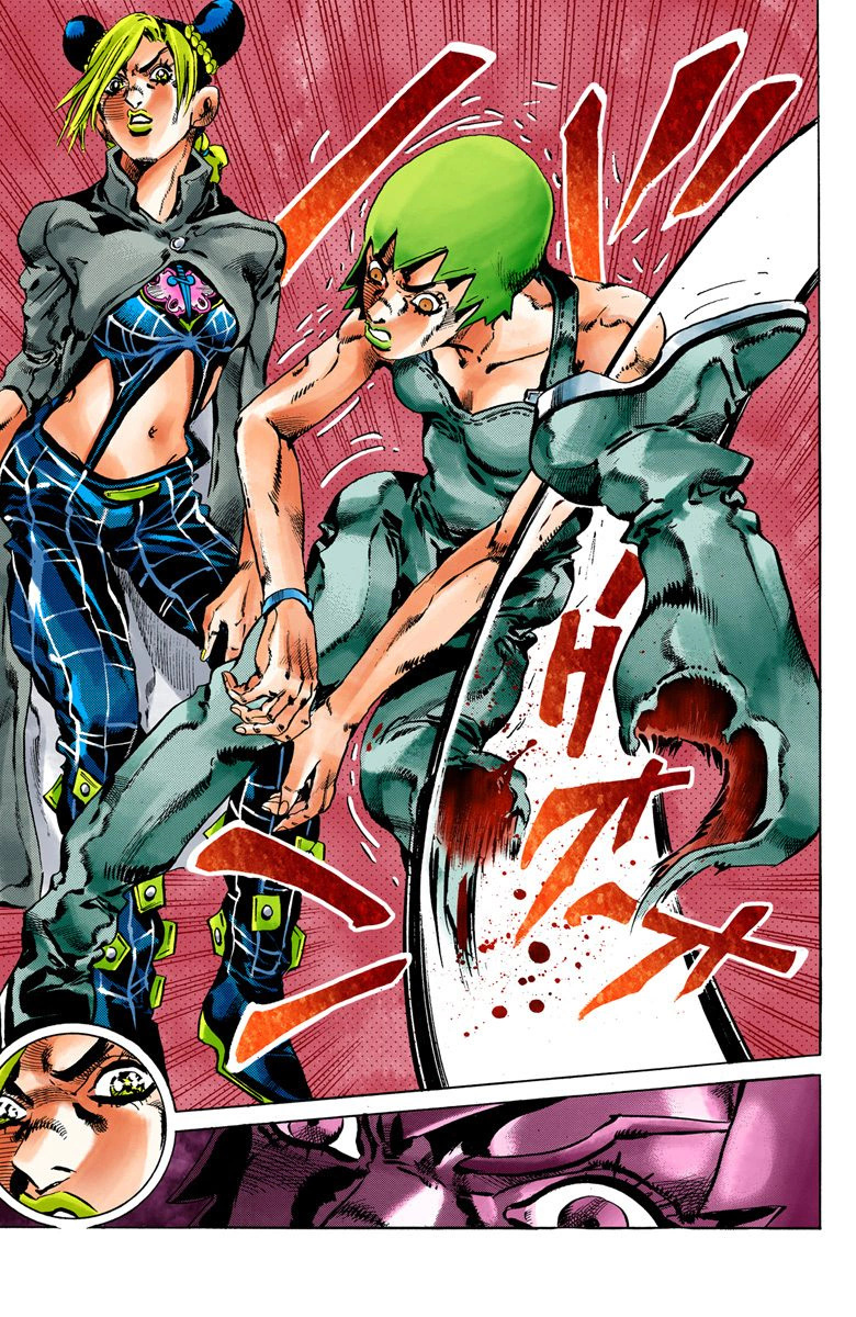 Jojo's Bizarre Adventure Part 6 - Stone Ocean - Vol.6 Chapter 53: The Kiss Of Love And Revenge Part 3