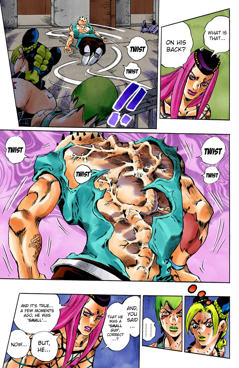 Jojo's Bizarre Adventure Part 6 - Stone Ocean - Vol.9 Chapter 76: A Green Birth Part 1