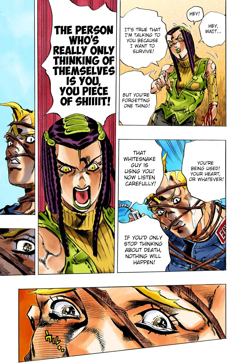 Jojo's Bizarre Adventure Part 6 - Stone Ocean - Vol.3 Chapter 25: Hermès  Sticker Part 5