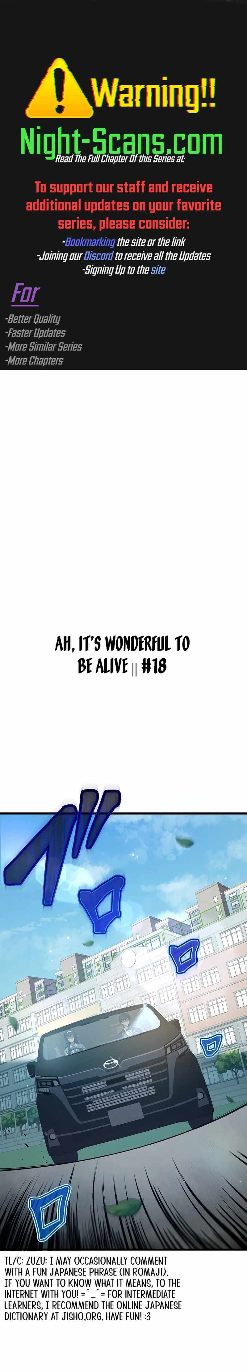 Ah, It’S Wonderful To Be Alive - Chapter 18