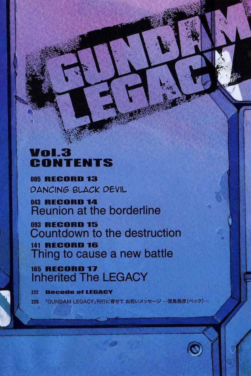 Gundam Legacy - Vol.3 Chapter 13-17 : Volume 3 [End]