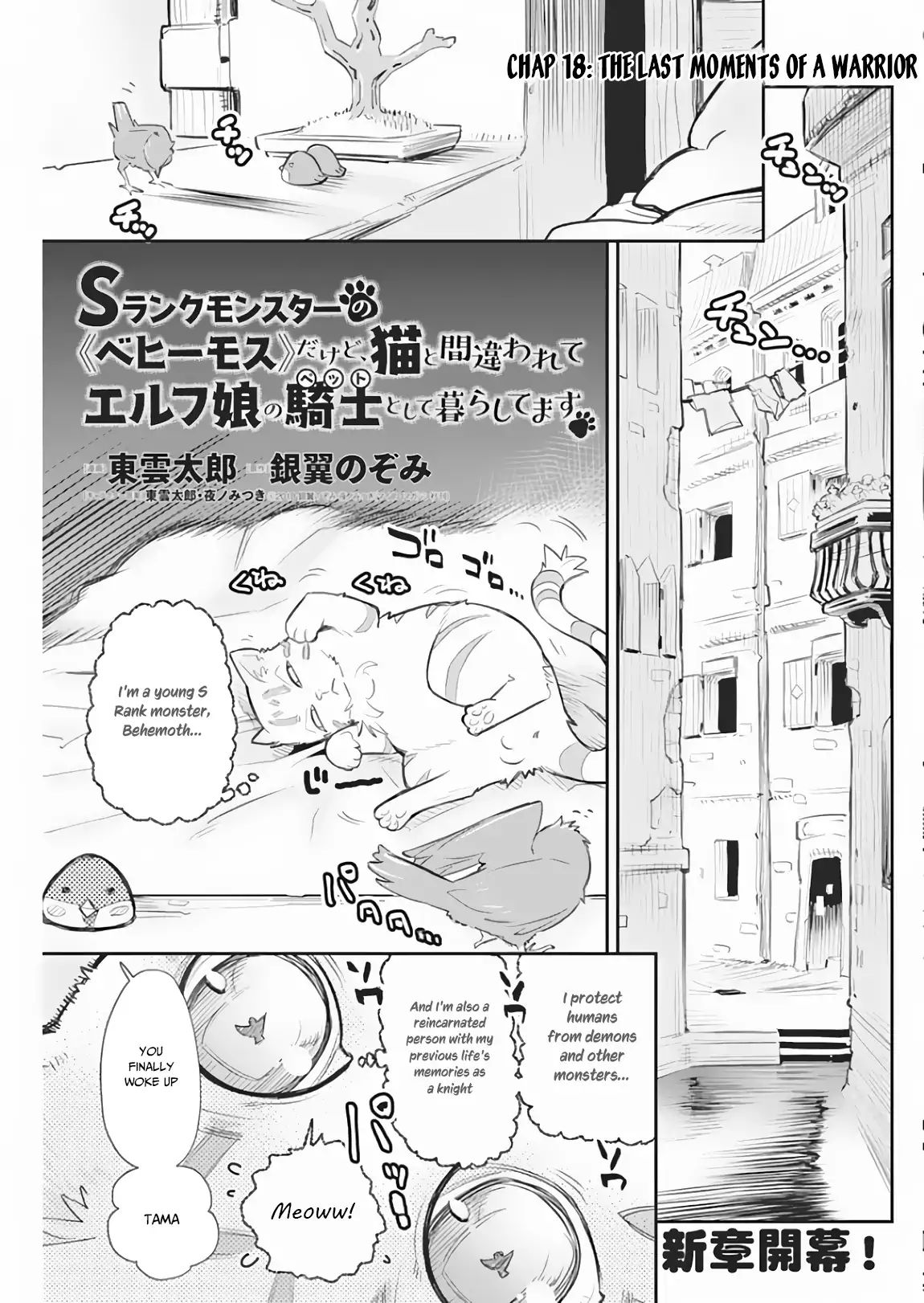 S-Rank Monster No Behemoth Dakedo, Neko To Machigawarete Erufu Musume No Kishi (Pet) Toshite Kurashitemasu - Vol.1 Chapter 18