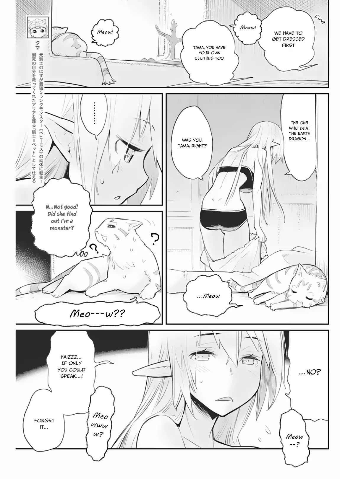 S-Rank Monster No Behemoth Dakedo, Neko To Machigawarete Erufu Musume No Kishi (Pet) Toshite Kurashitemasu - Vol.1 Chapter 18