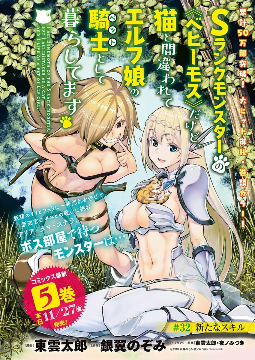 S-Rank Monster No Behemoth Dakedo, Neko To Machigawarete Erufu Musume No Kishi (Pet) Toshite Kurashitemasu - Chapter 32