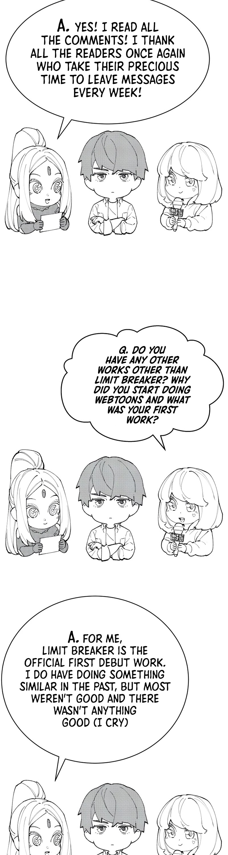 Limit Breaker - Chapter 80: Qna