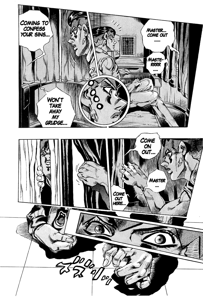 Under Execution, Under Jailbreak - Vol.1 Chapter 4: Thus Spoke Kishibe Rohan. Episode 16: At A Confessional