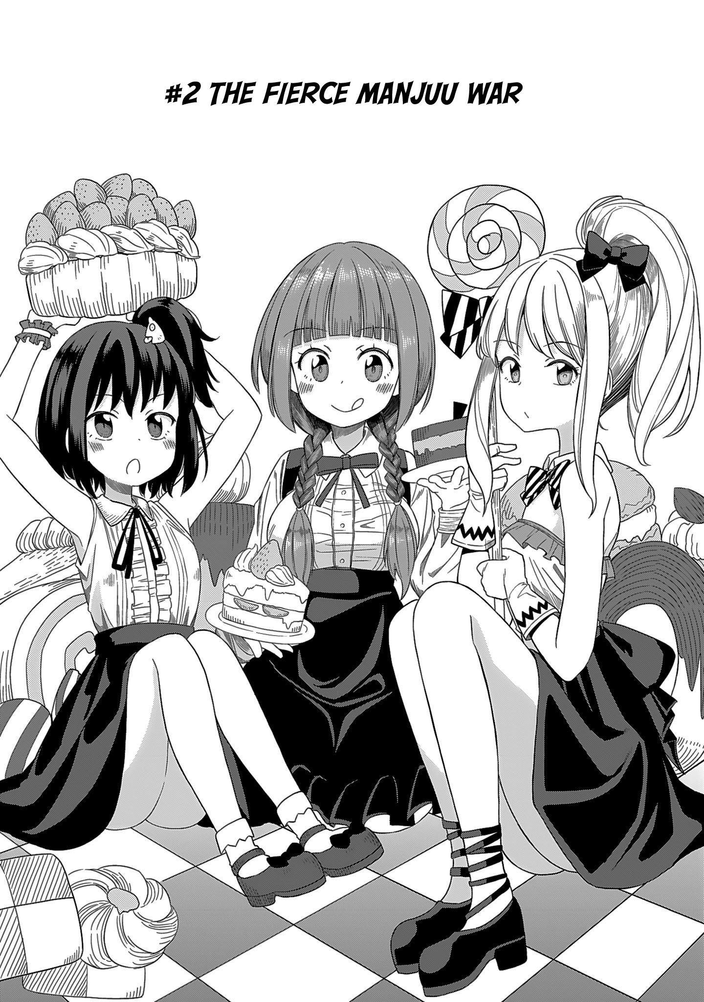 Hinomoto Sanshimai Wa Kamatte Hoshii - Vol.1 Chapter 2: The Fierce Manjuu War