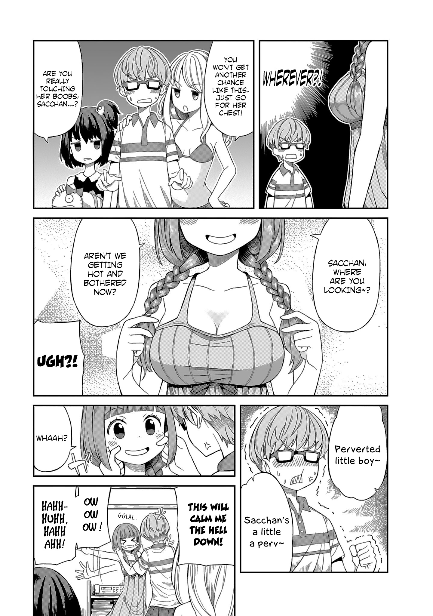 Hinomoto Sanshimai Wa Kamatte Hoshii - Vol.1 Chapter 1: Young Sacchan S Worries