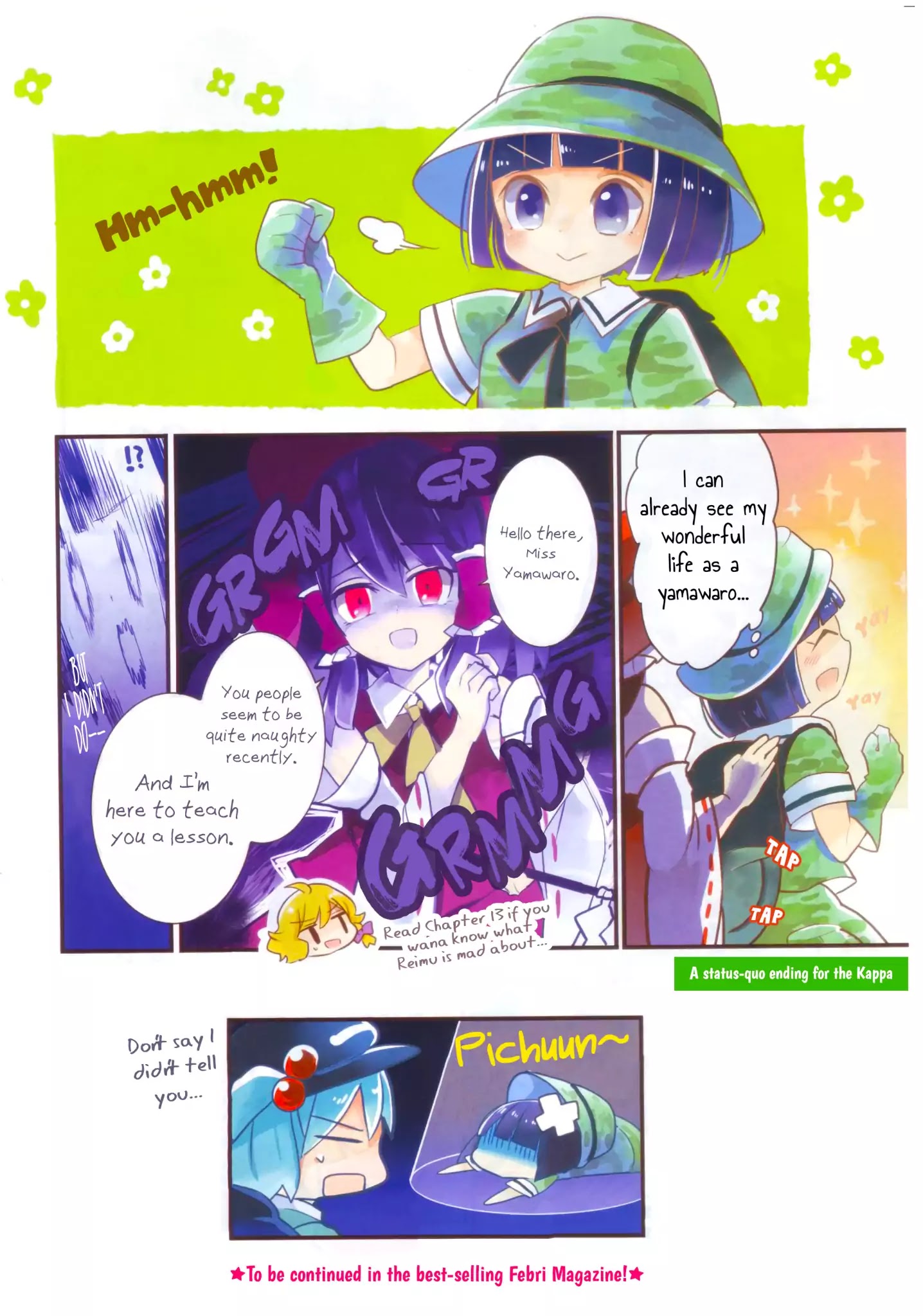 Touhou Ibarakasen - Wild And Horned Hermit - Chapter 12.2: Tiny Business Travel Edition 6: Kappa S Strategic Conference