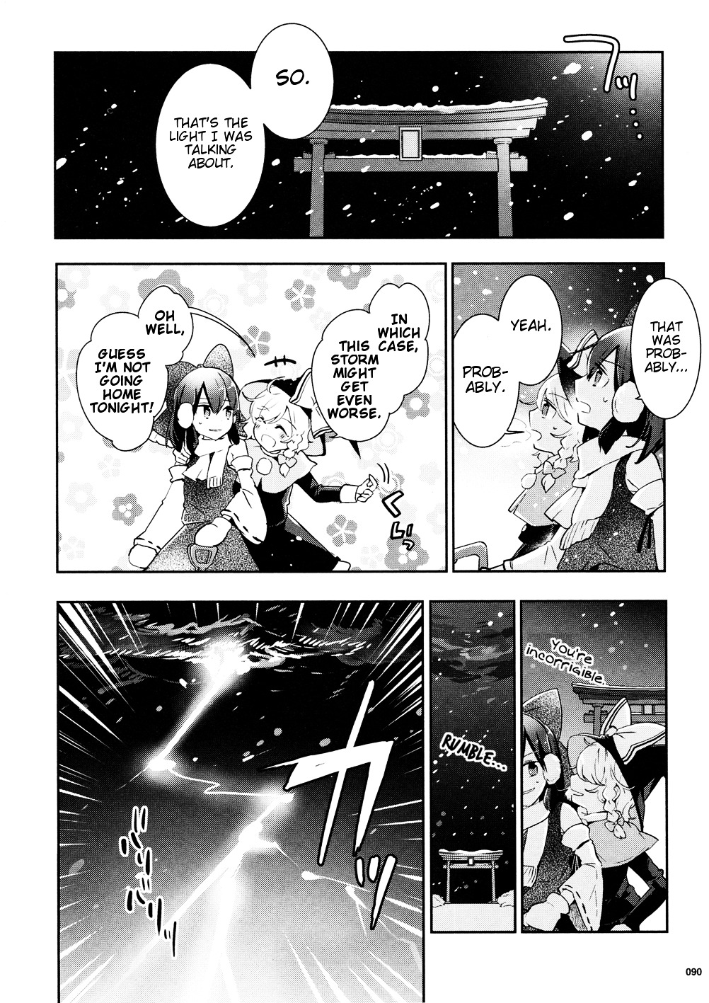 Touhou Ibarakasen - Wild And Horned Hermit - Vol.8 Chapter 37 : Does That Flash Bring Snow, Or Gods?